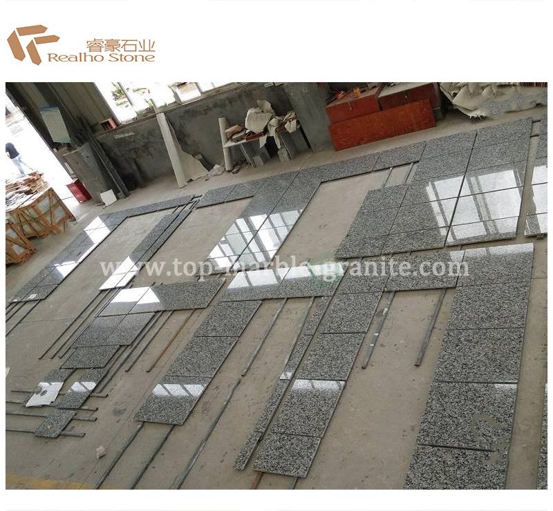Kínverska úðahvít granítflísar Chinese Spray White Granite Tiles