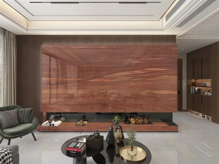 deep red marble