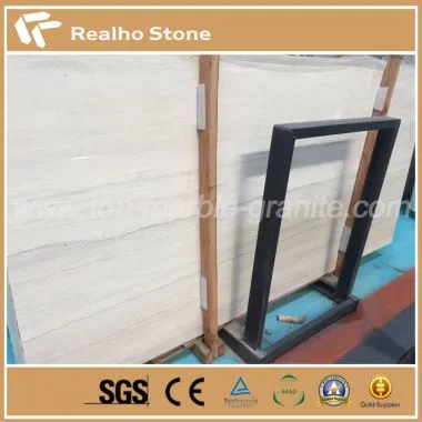 Ljós Ginkgo Wood Korn Marble Plötum