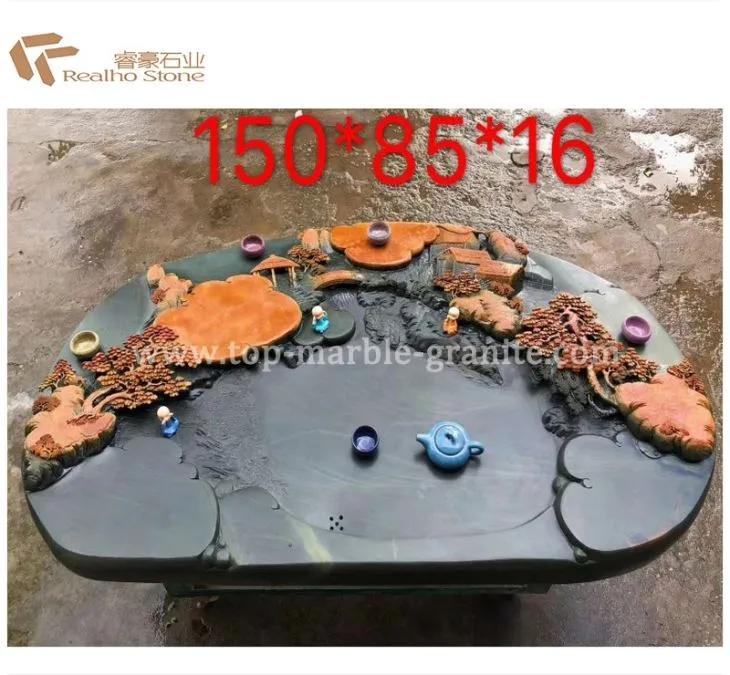 Black Stone Tea Tray Design