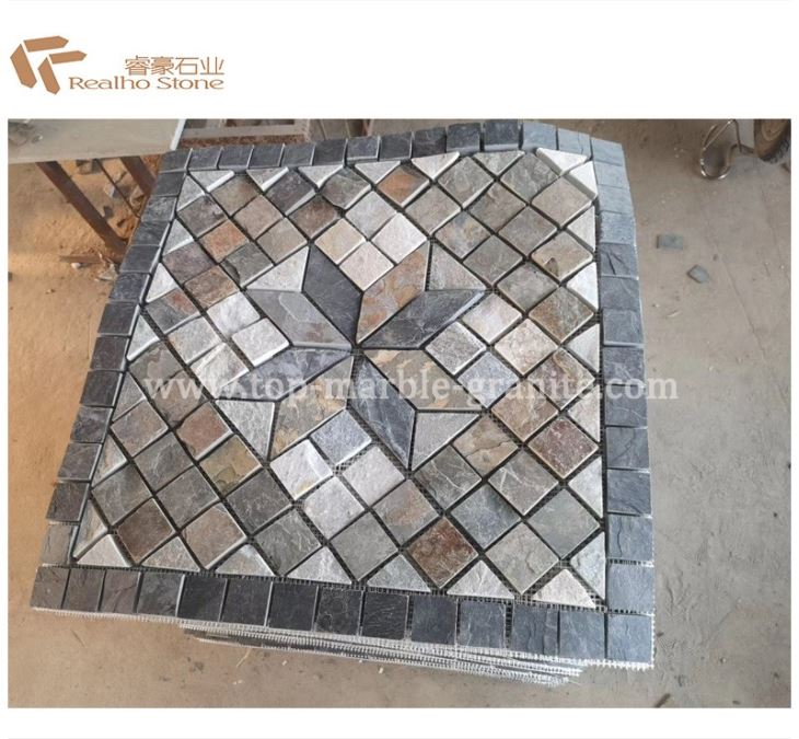 China Slate Mosaics For Floor Tiles