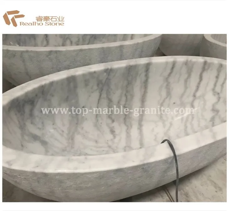 White Marble Bathtub