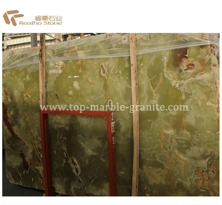 Afghan Green Onyx Slab Polished