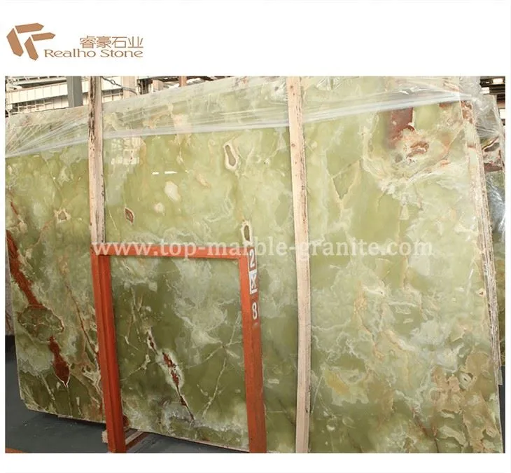 Afghan Green Onyx Slab Polished