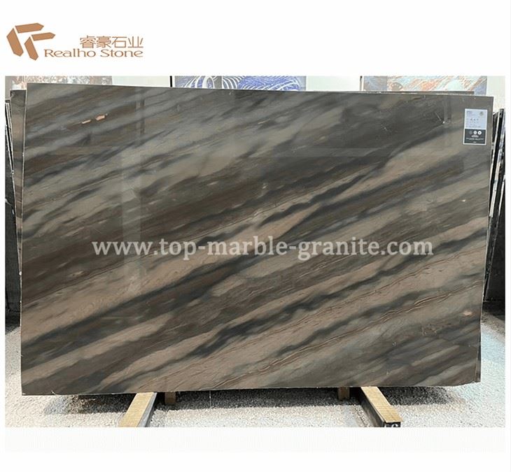Jing Ya Brown Marble Slab Polished