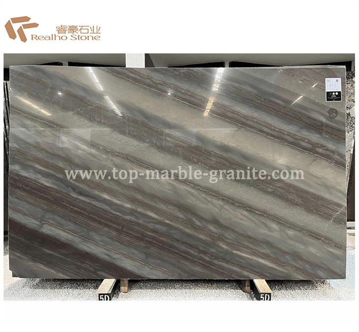 Jing Ya Brown Marble Slab Polished