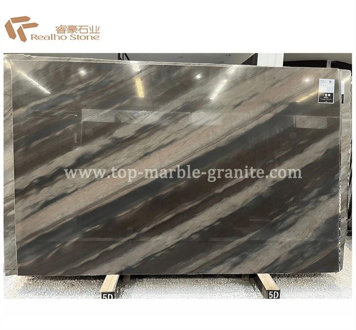 Jing Ya Brown Marble Slab Polished